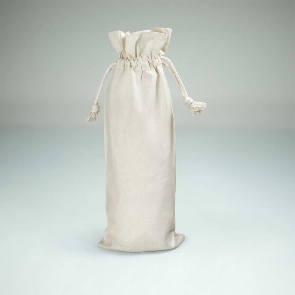 Vinflaskväska Ekologisk Bomull 15x38cm